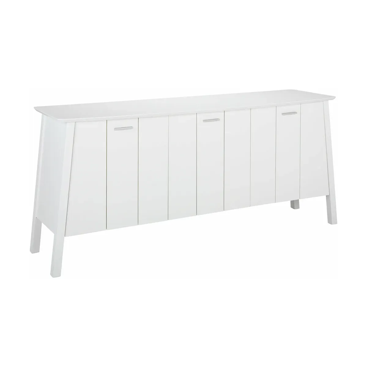 Buffet en bouleau et MDF blanc Verona - Hans K