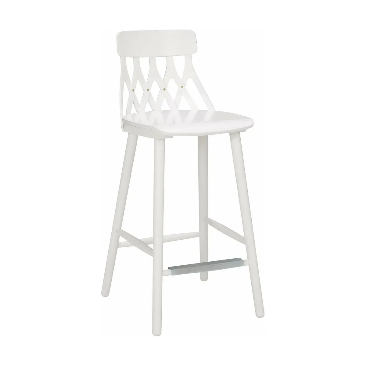 Chaise de bar en bouleau blanc 63 cm Y5 - Hans K