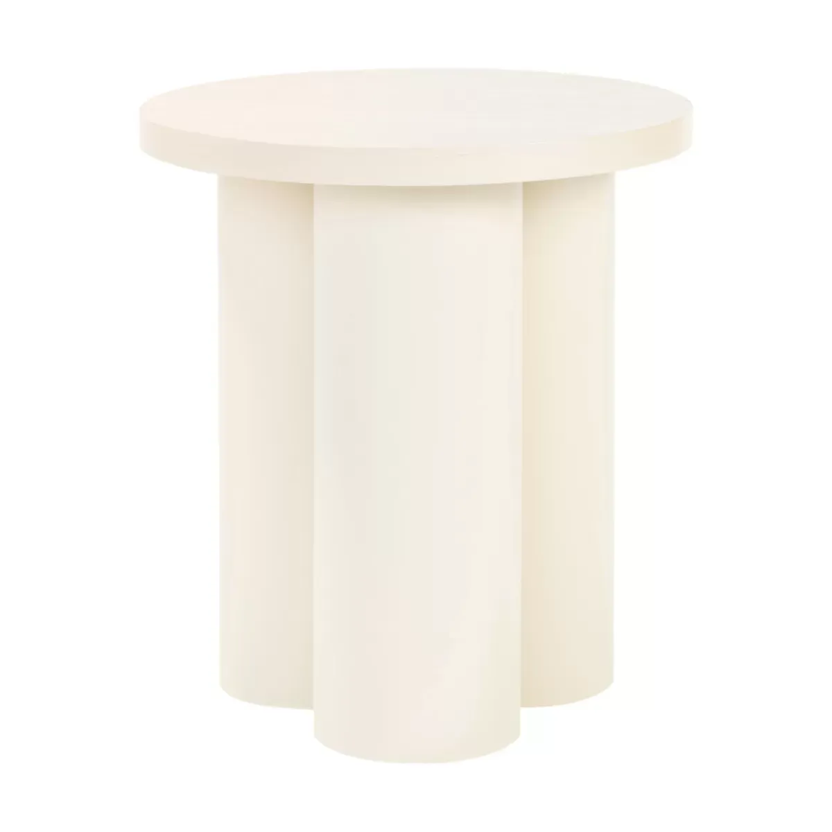 Tabouret en placage de chêne et tôle d'acier beige Oly - noo.ma
