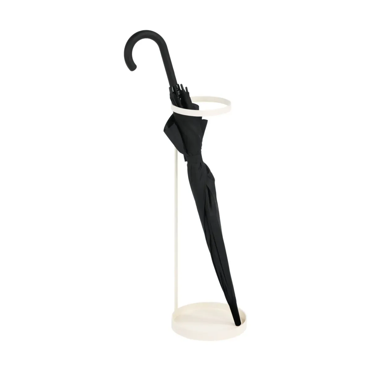 Porte-parapluies en acier beige Gugi - noo.ma