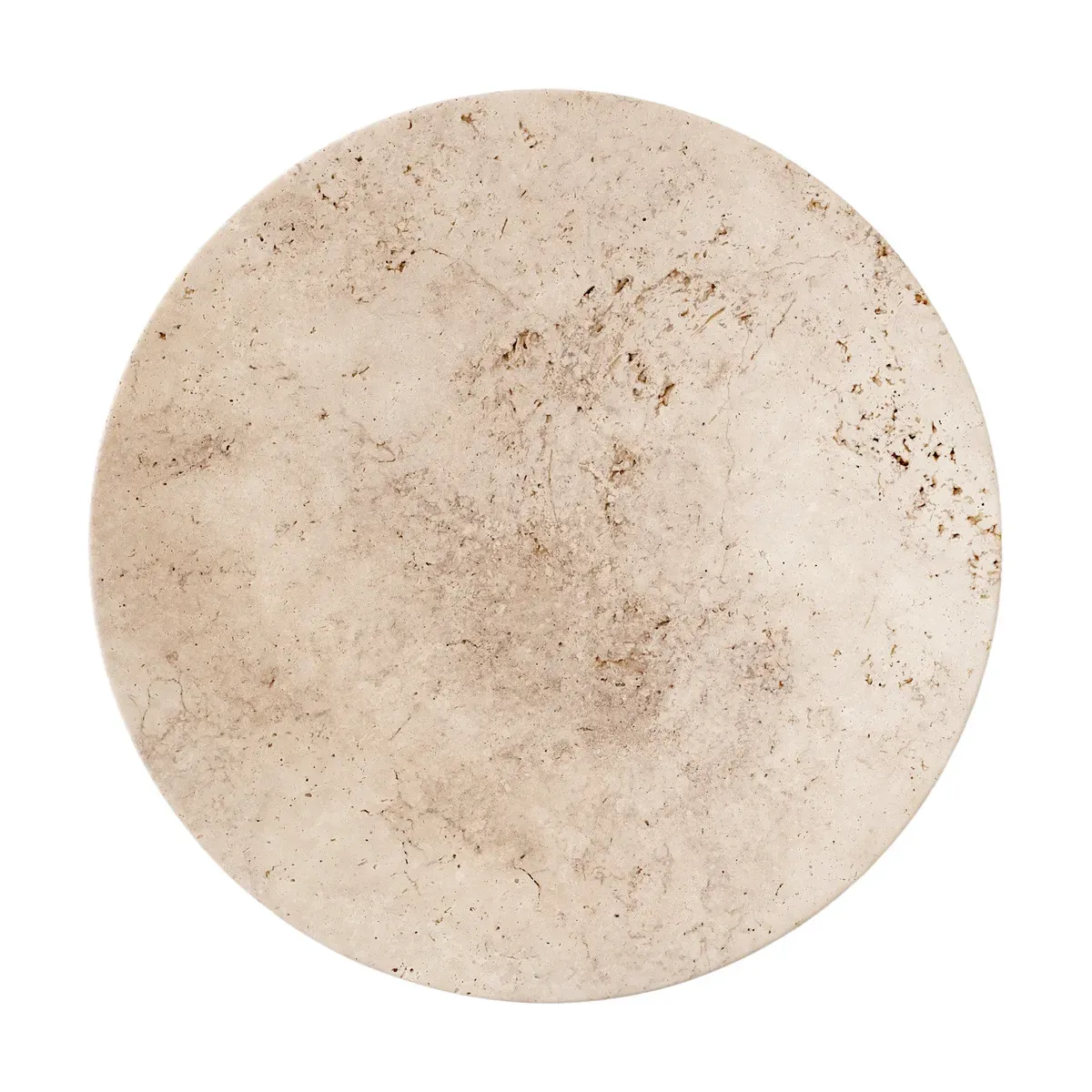 Grand plat beige en travertin brut 5 x 50 cm Collect SC55 - &tradition