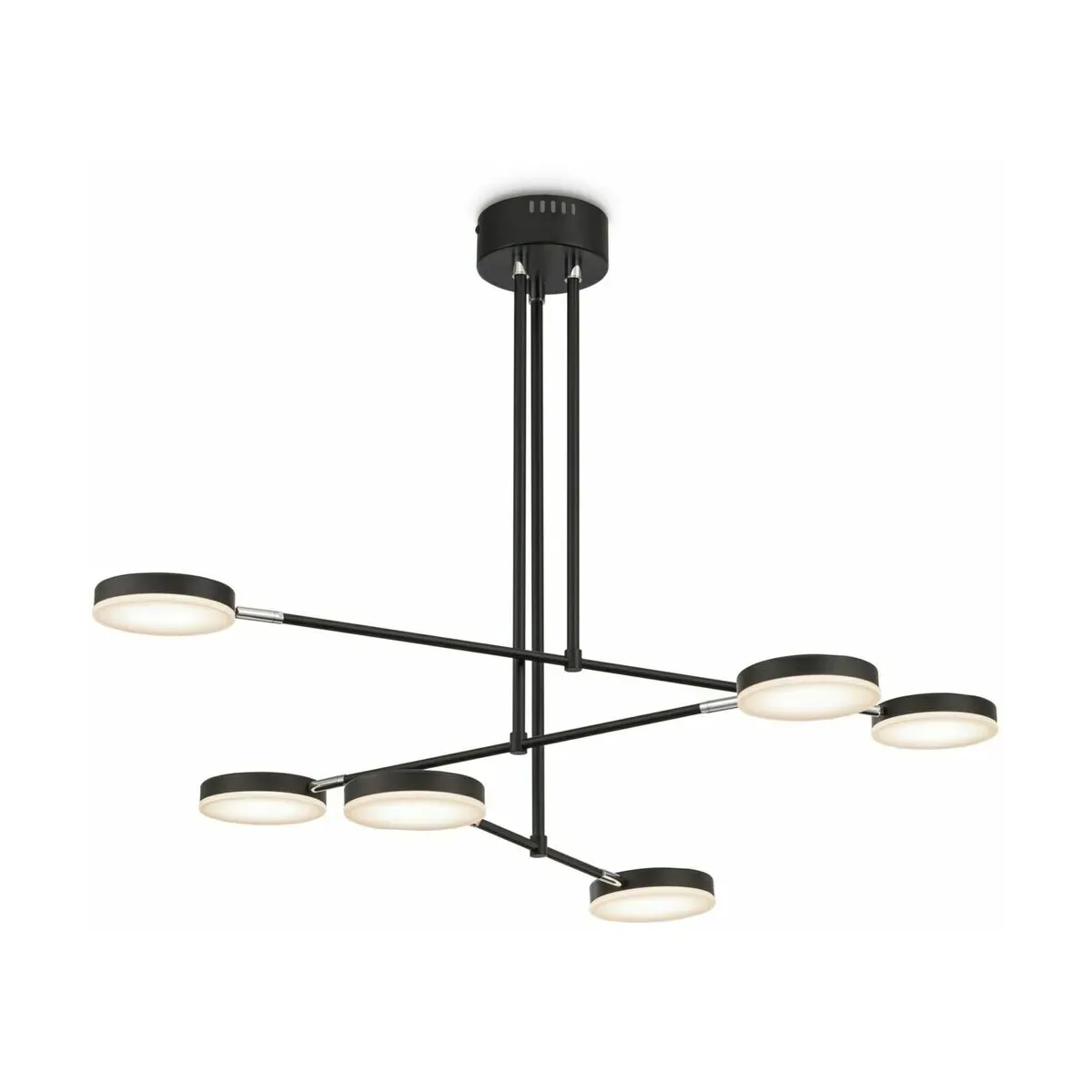 Petit lustre en métal noir Fad - Maytoni