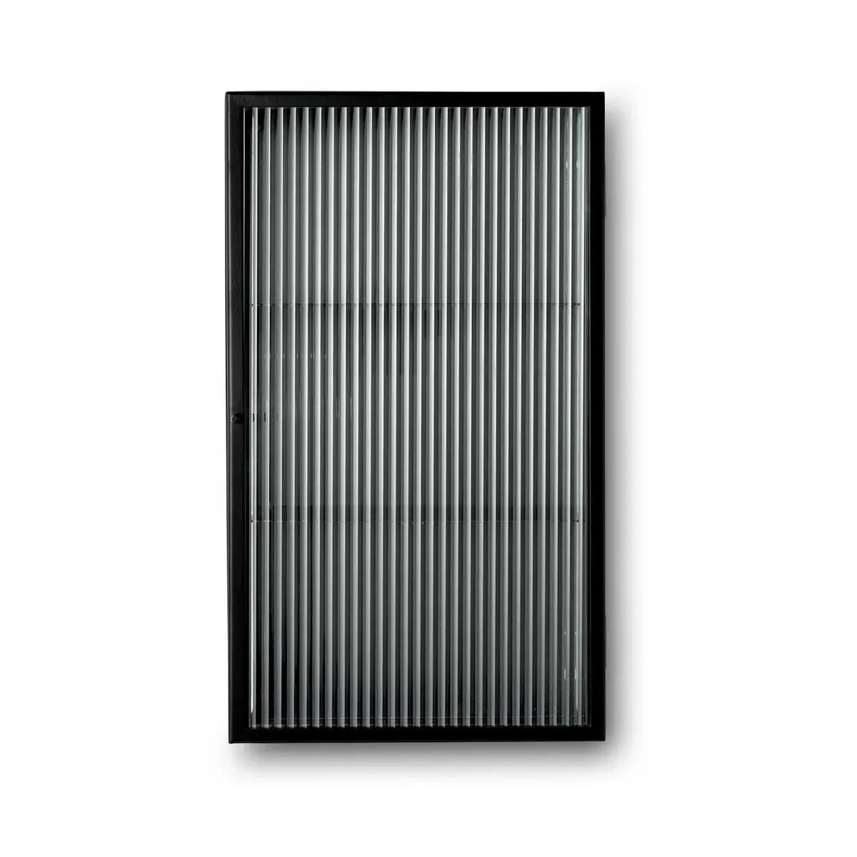 Armoire murale en verre strié et acier noir 35 x 60 x 15 cm Haze - Ferm Living