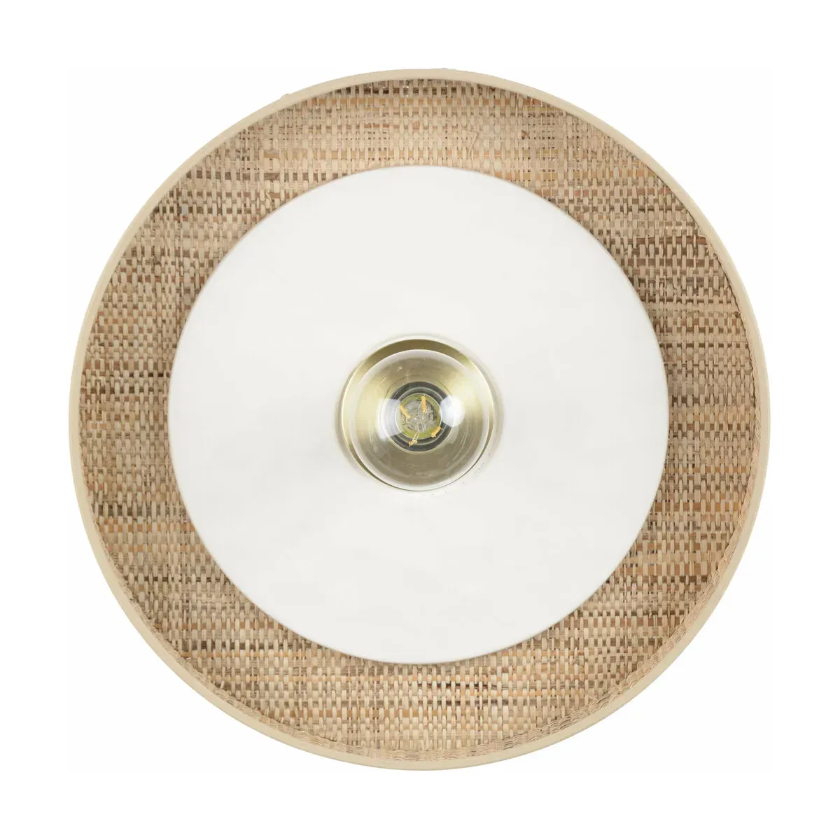 Applique cylindrique blanche 40 cm Portinatx - Market set