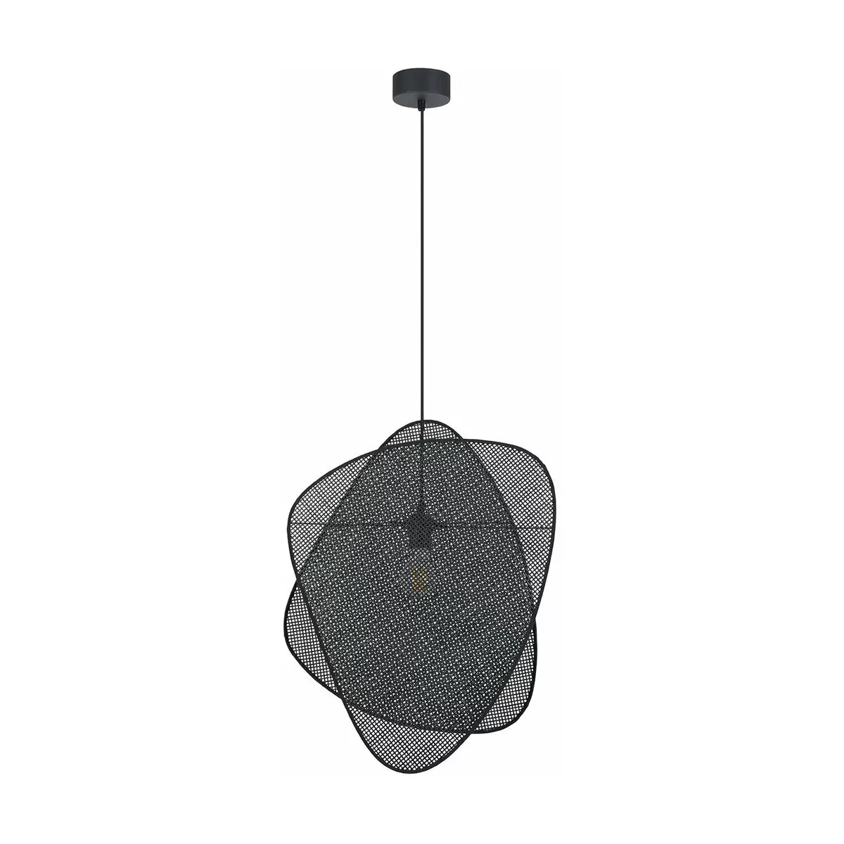 Suspension 2 écrans en cannage noire 340 cm Screen - Market set