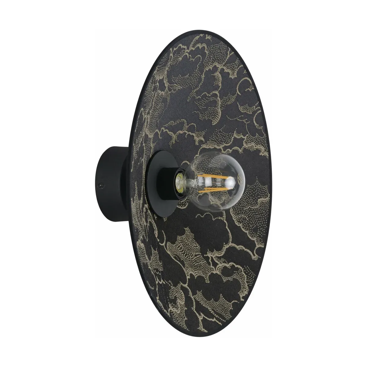 Applique conique en métal peint noire 40 cm Gatsby - Market set