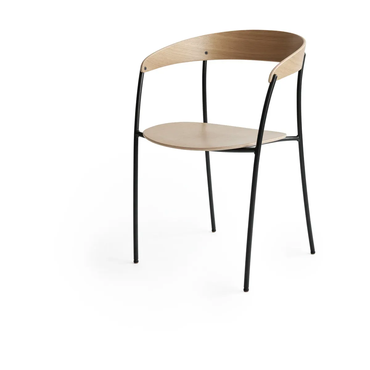 Chaise avec accoudoirs en chêne Missing - New Works