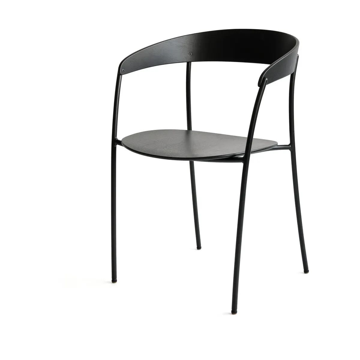 Chaise avec accoudoirs en frêne teinté Missing - New Works