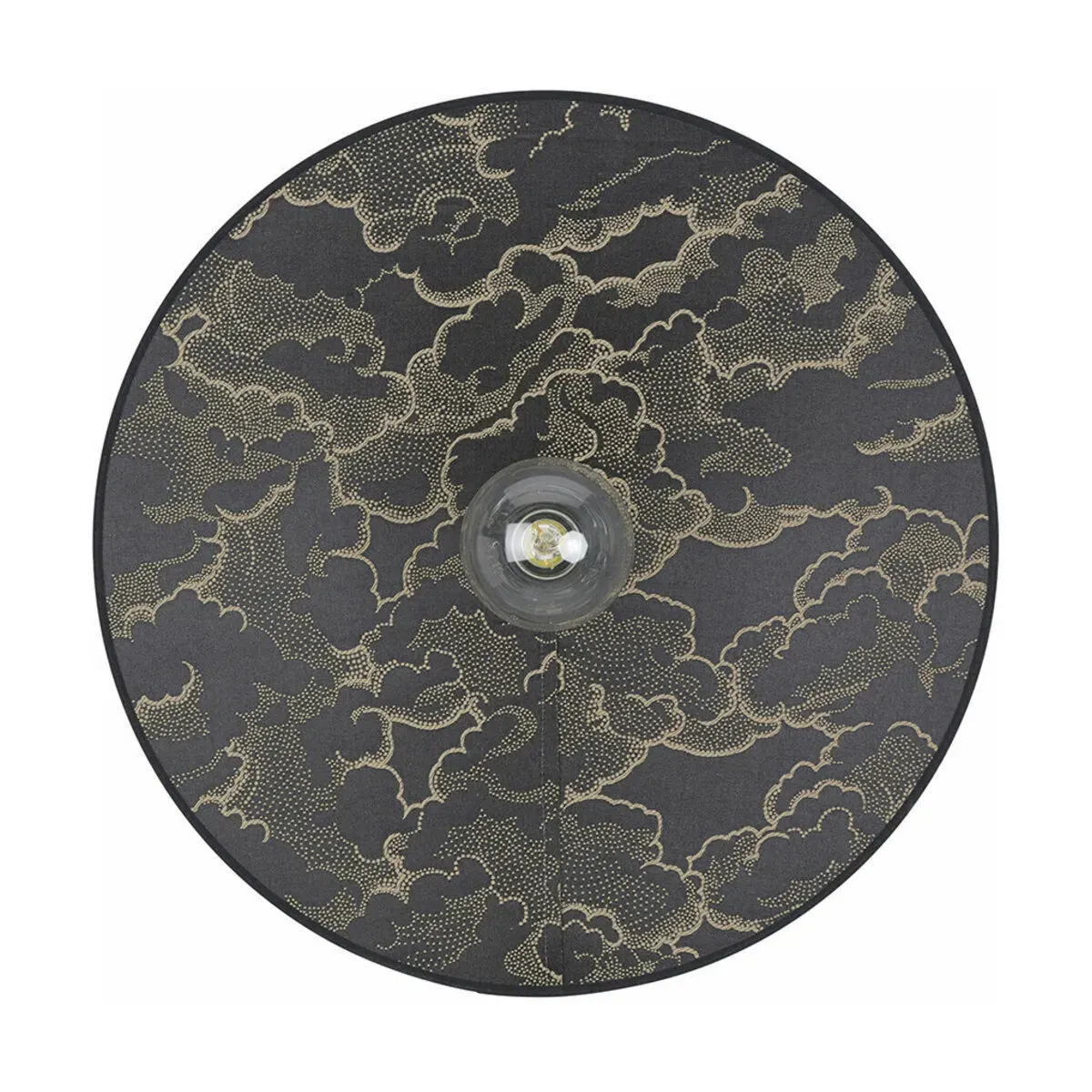 Applique en tissu et métal peint kumo noir 50x12cm Gatsby - Market set