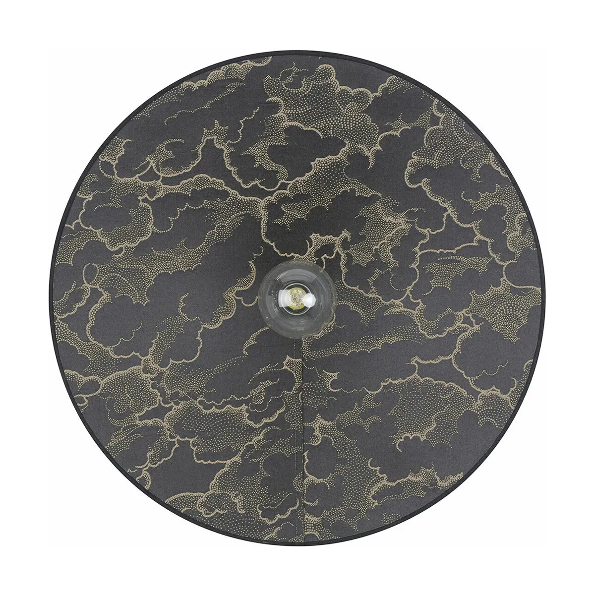 Applique en tissu et métal peint kumo noir 60x12cm Gatsby - Market set