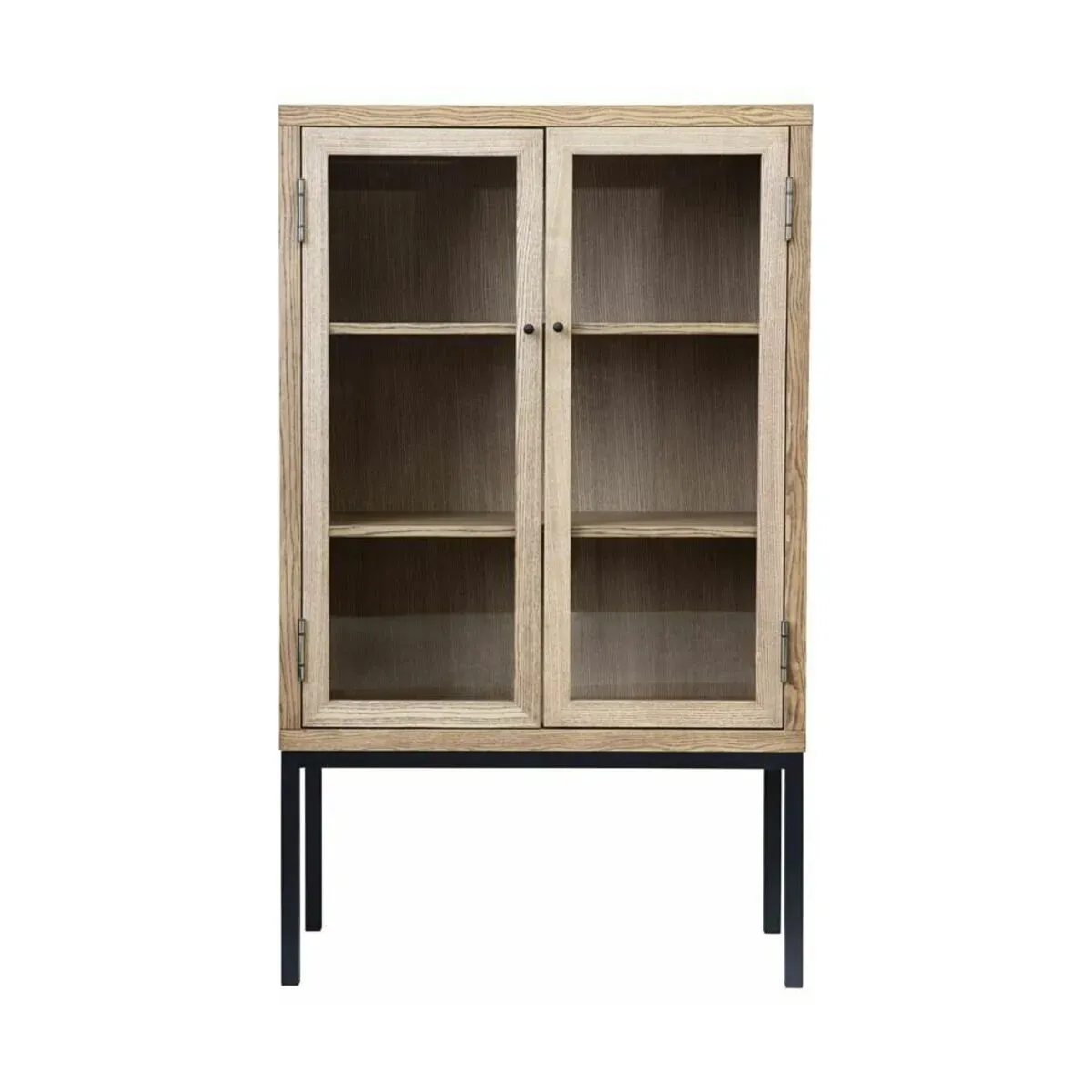 Vitrine placage frêne et verre trempé 90x150cm Harmony S - House Doctor