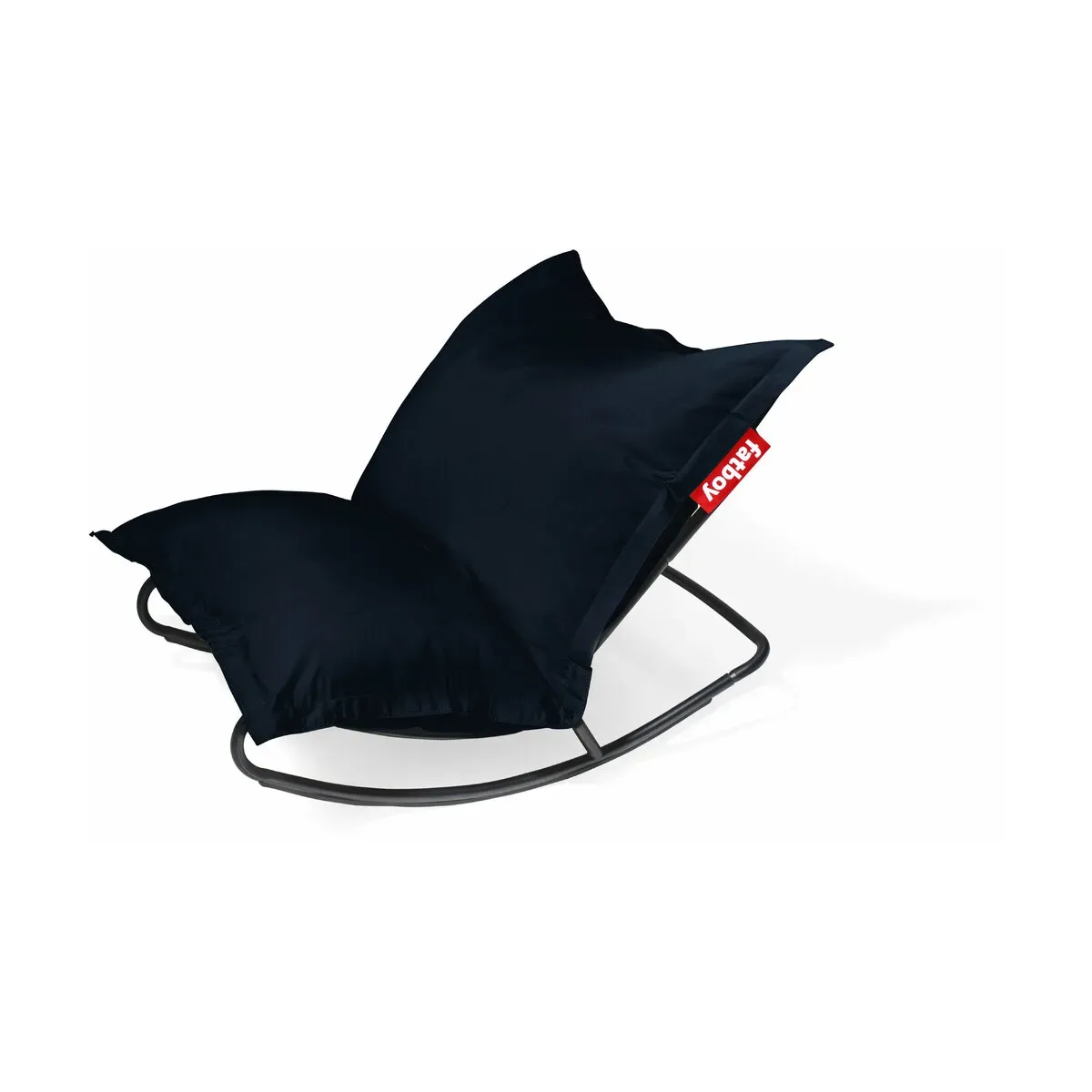 Fauteuil extérieur en métal avec coussin océan foncé Rock 'n Roll Combi - Fatboy