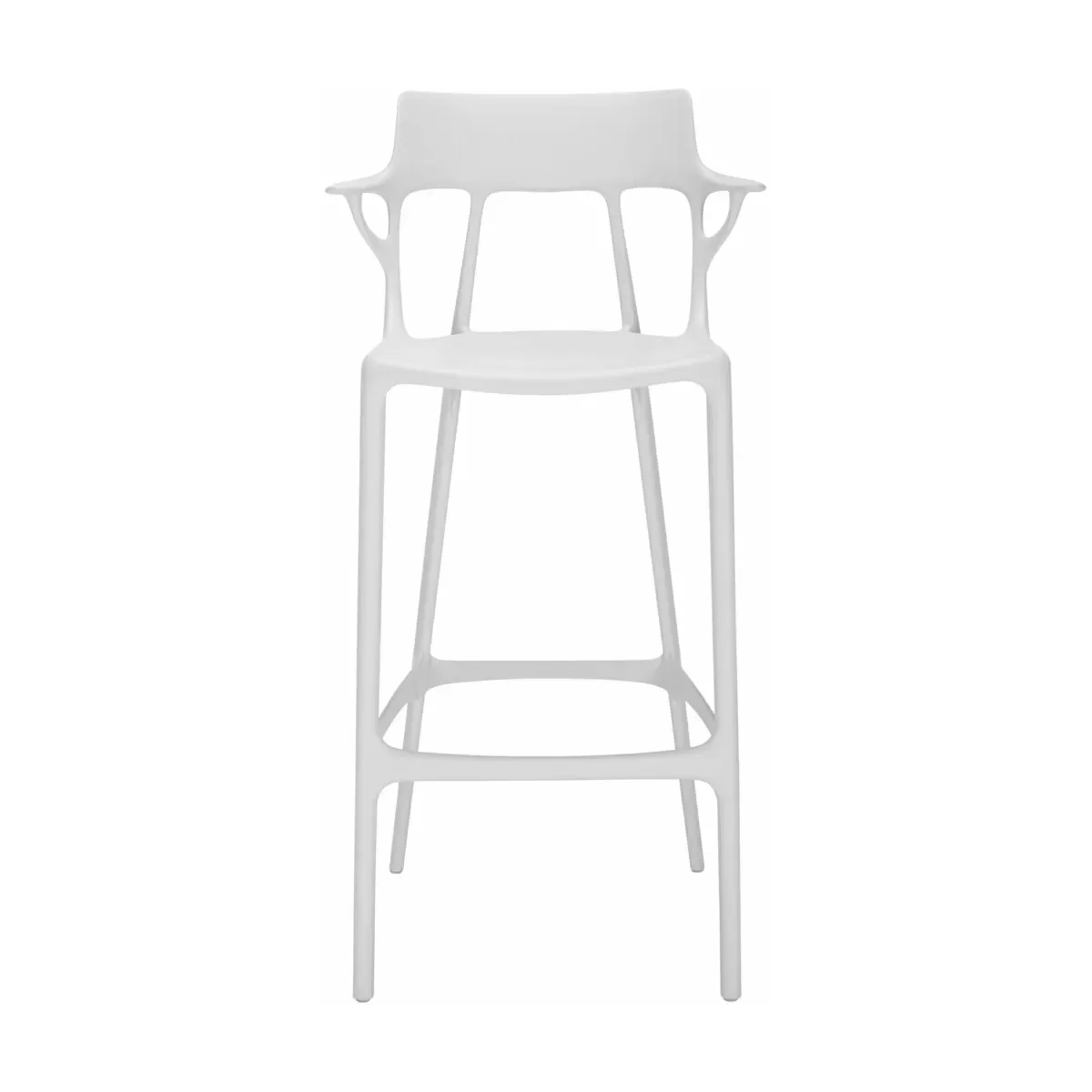 Chaise de bar blanche 75 cm A.I - Kartell