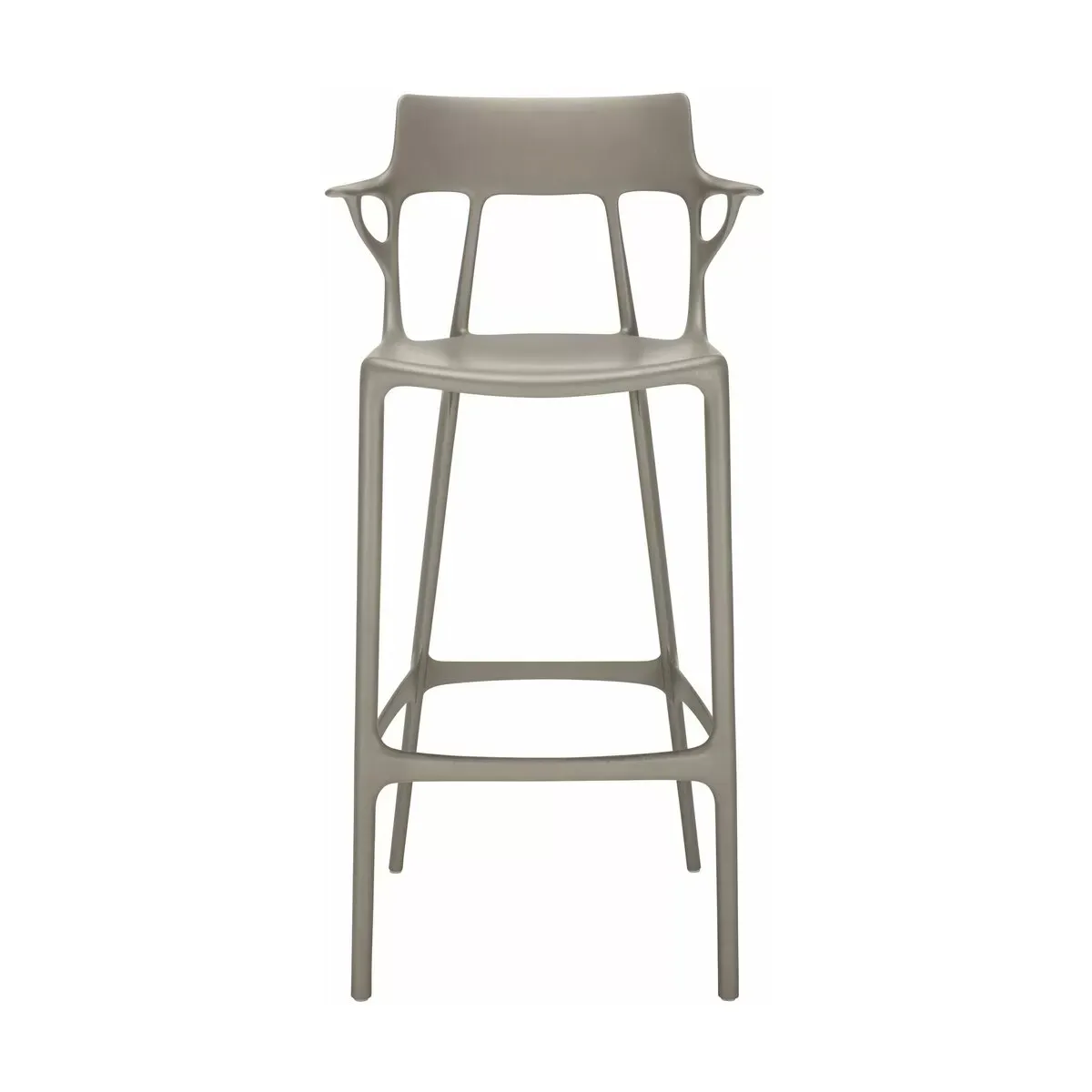 Chaise de bar grise 75 cm A.I - Kartell
