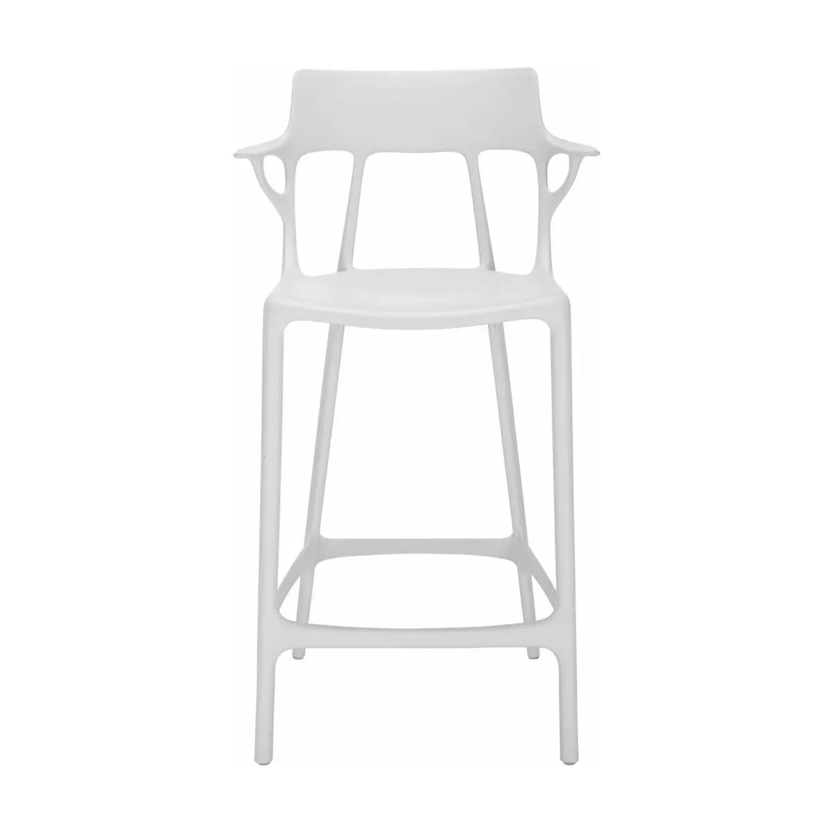 Chaise de bar blanche 65 cm A.I - Kartell
