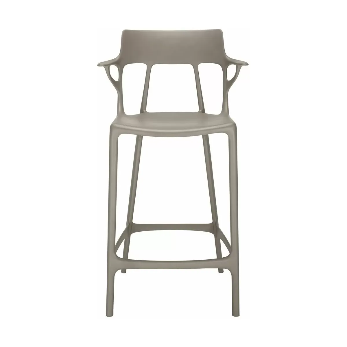 Chaise de bar grise 65 cm A.I - Kartell