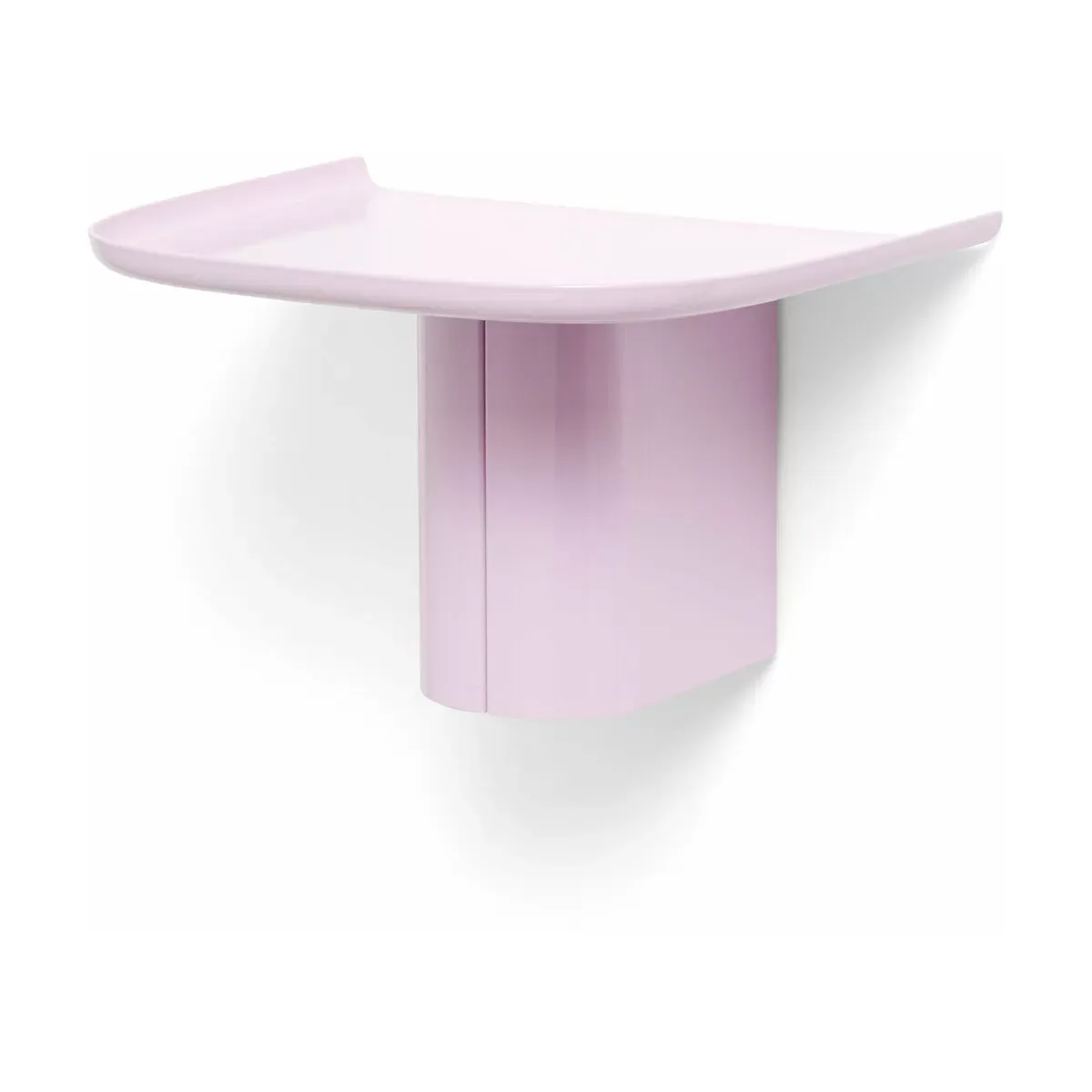 Étagère murale en aluminium rose S Korpus - HAY