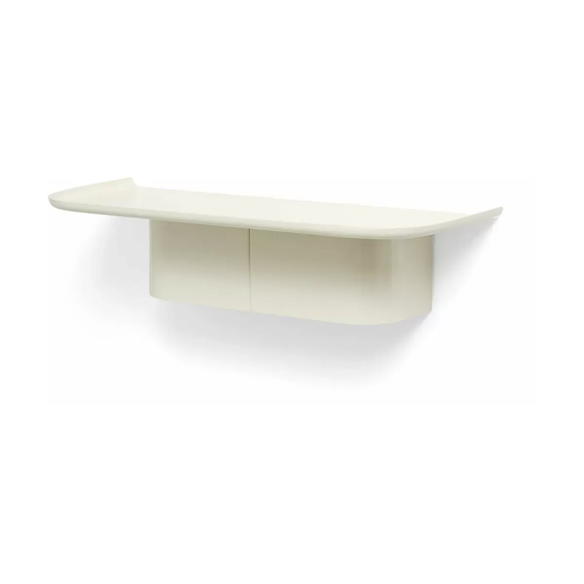 Étagère murale en aluminium crème M Korpus - HAY