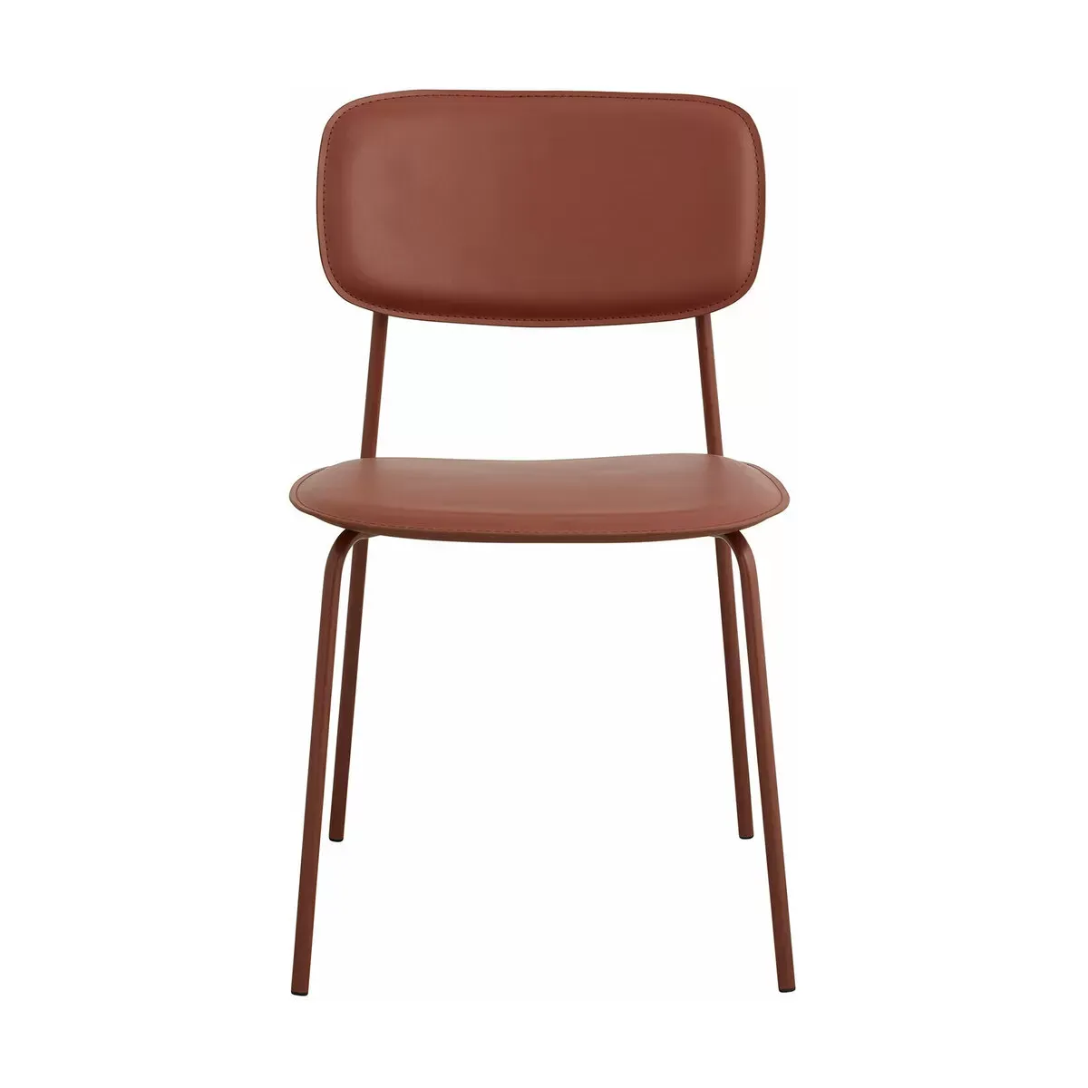 Chaise de salle à manger rouge rouille Esa - Nordal