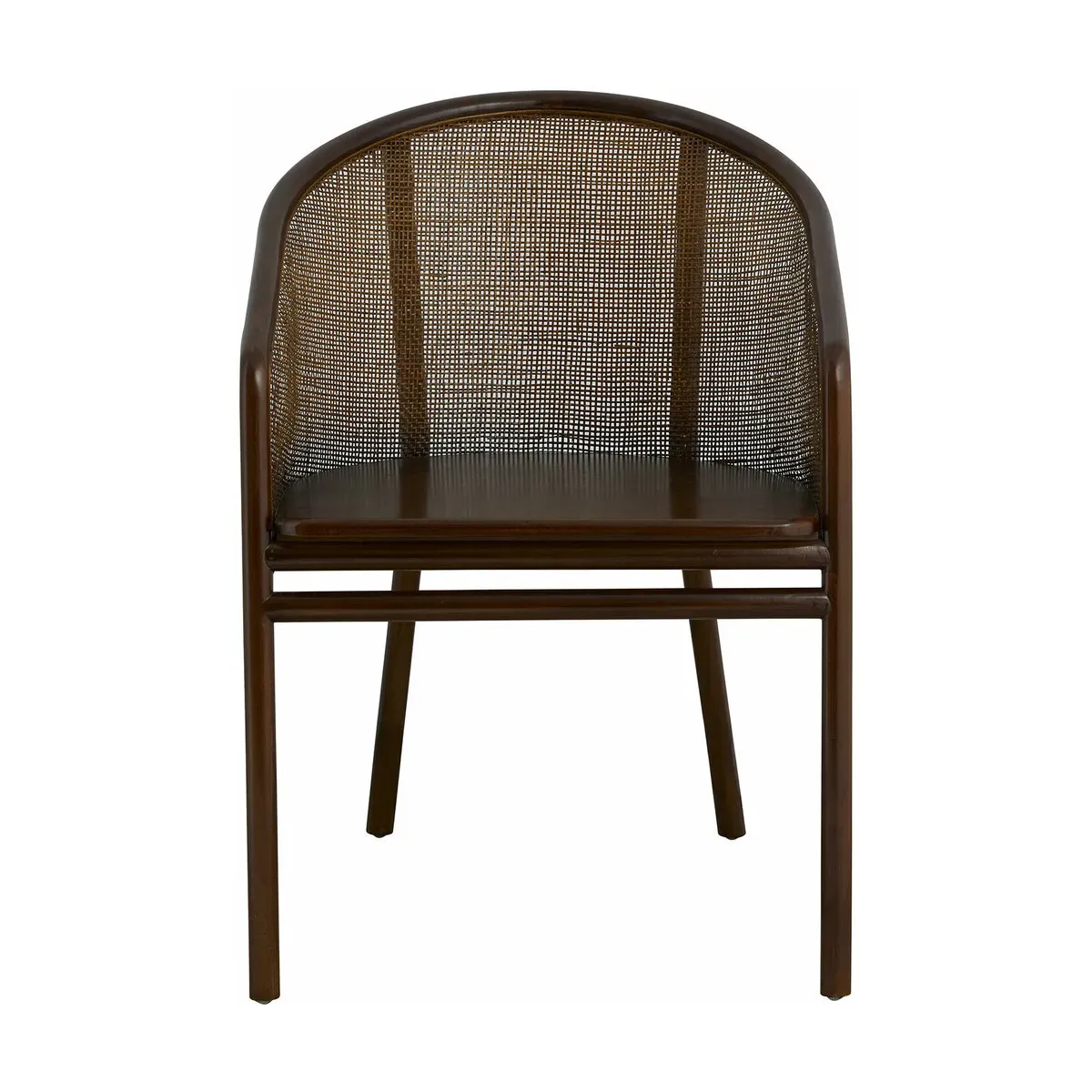 Chaise de salle à manger en rotin marron foncé Mosso - Nordal