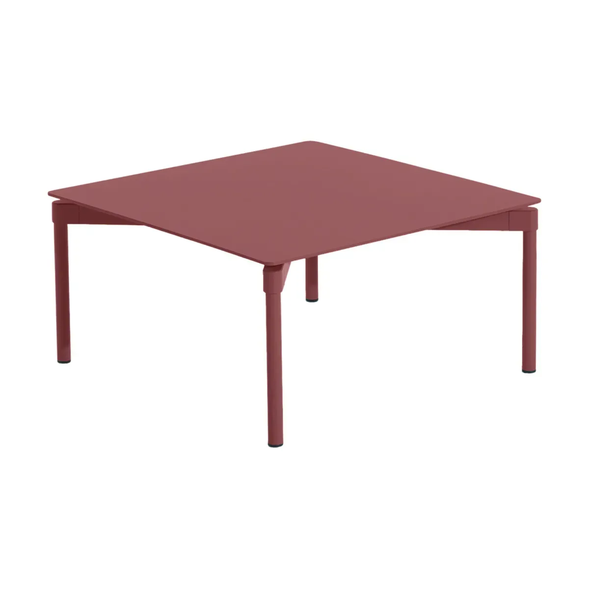 Table basse en aluminium rouge brun Fromme - Petite Friture