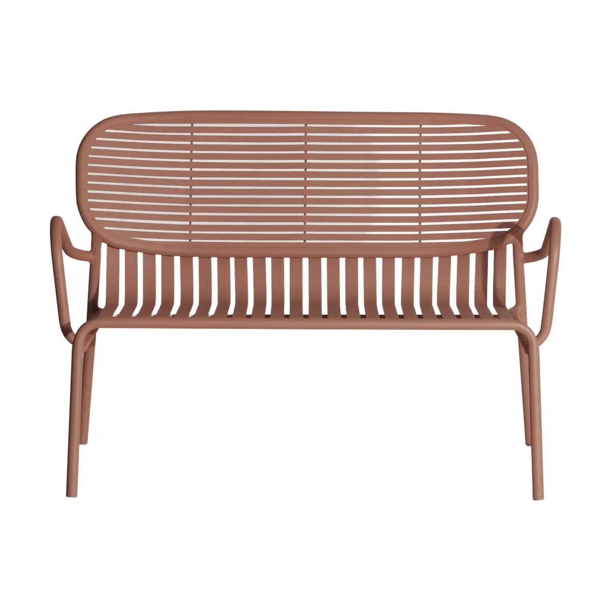 Canapé de jardin 2 places terracotta Week-end - Petite friture