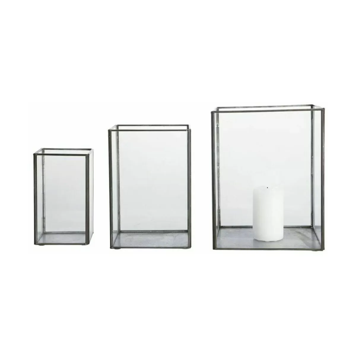 Lanterne Pilier Noir Antique - House Doctor