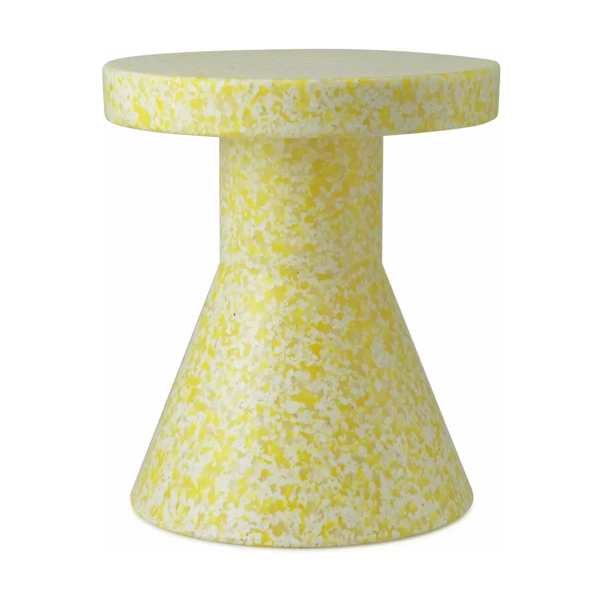 Tabouret en polyéthylène recyclé jaune Cone Bit Yellow - Normann Copenhagen