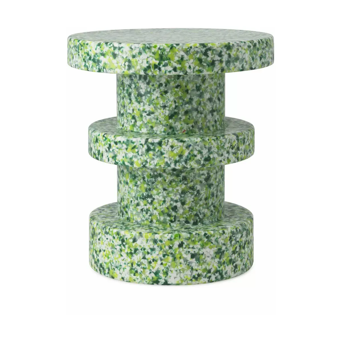 Tabouret en polyéthylène recyclé vert Bit vert - Normann Copenhagen
