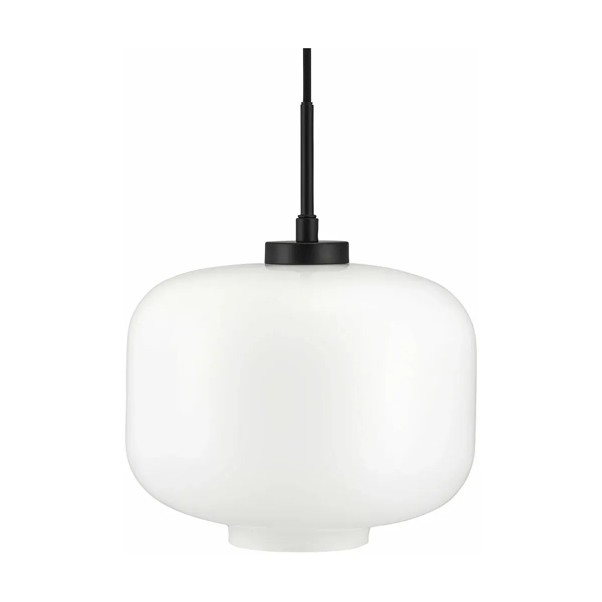 Suspension en verre opale et métal noir 25 cm Arp - Dyberg Larsen