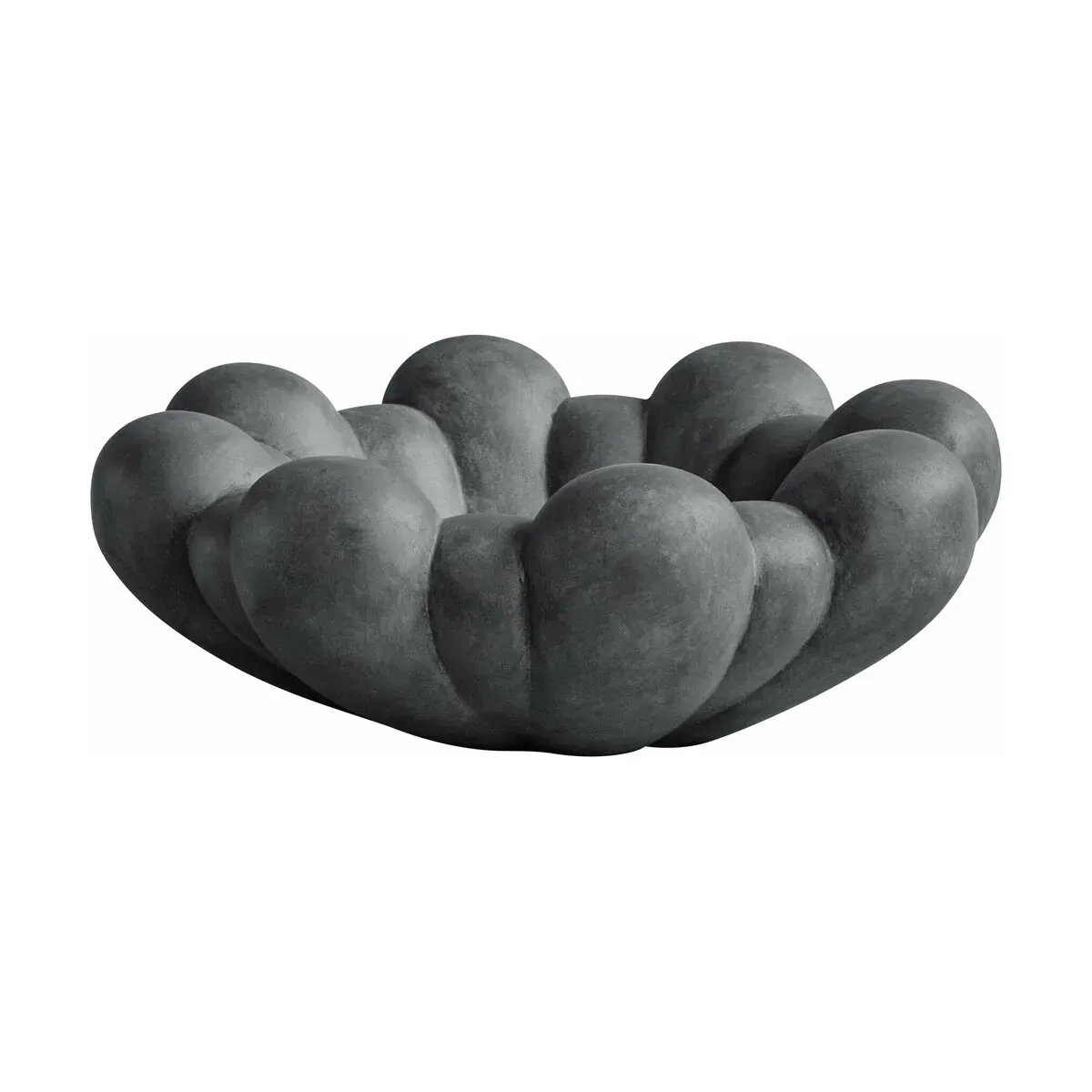 Centre de table en céramique gris foncé Bloom - 101 Copenhagen