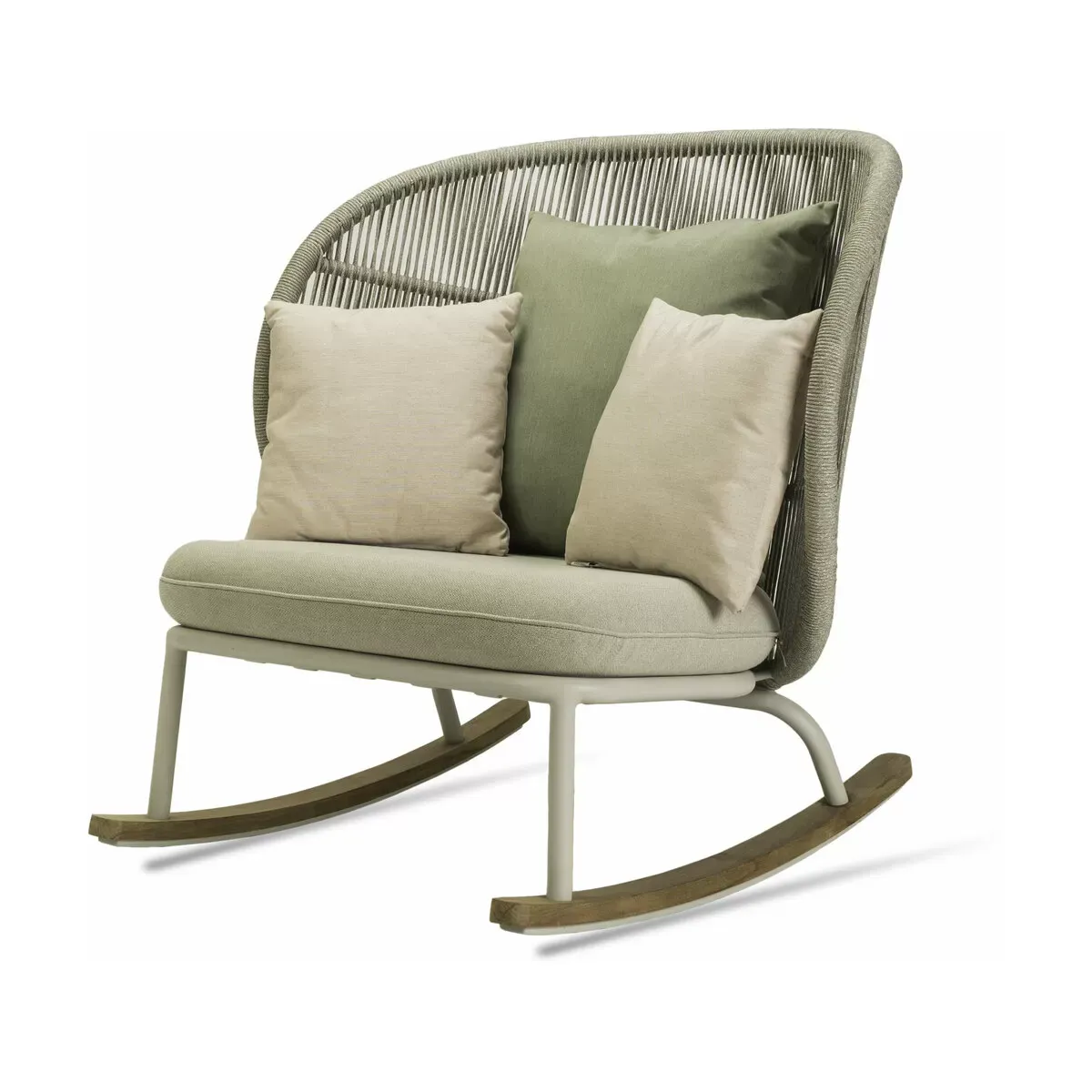 Rocking chair dune et set de coussins almond Kodo - Vincent Sheppard