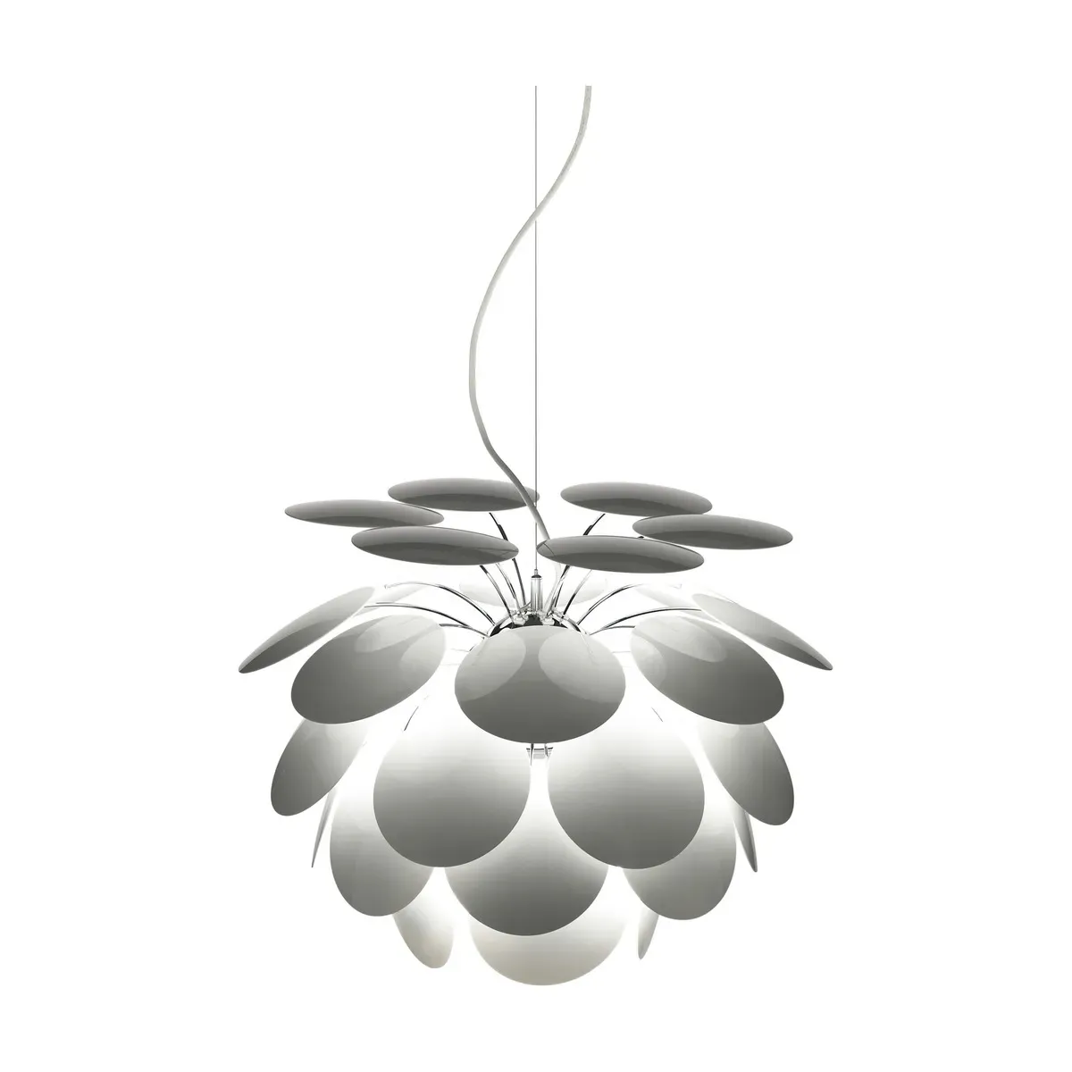 Suspension en métal blanc 68cm Discoco - Marset