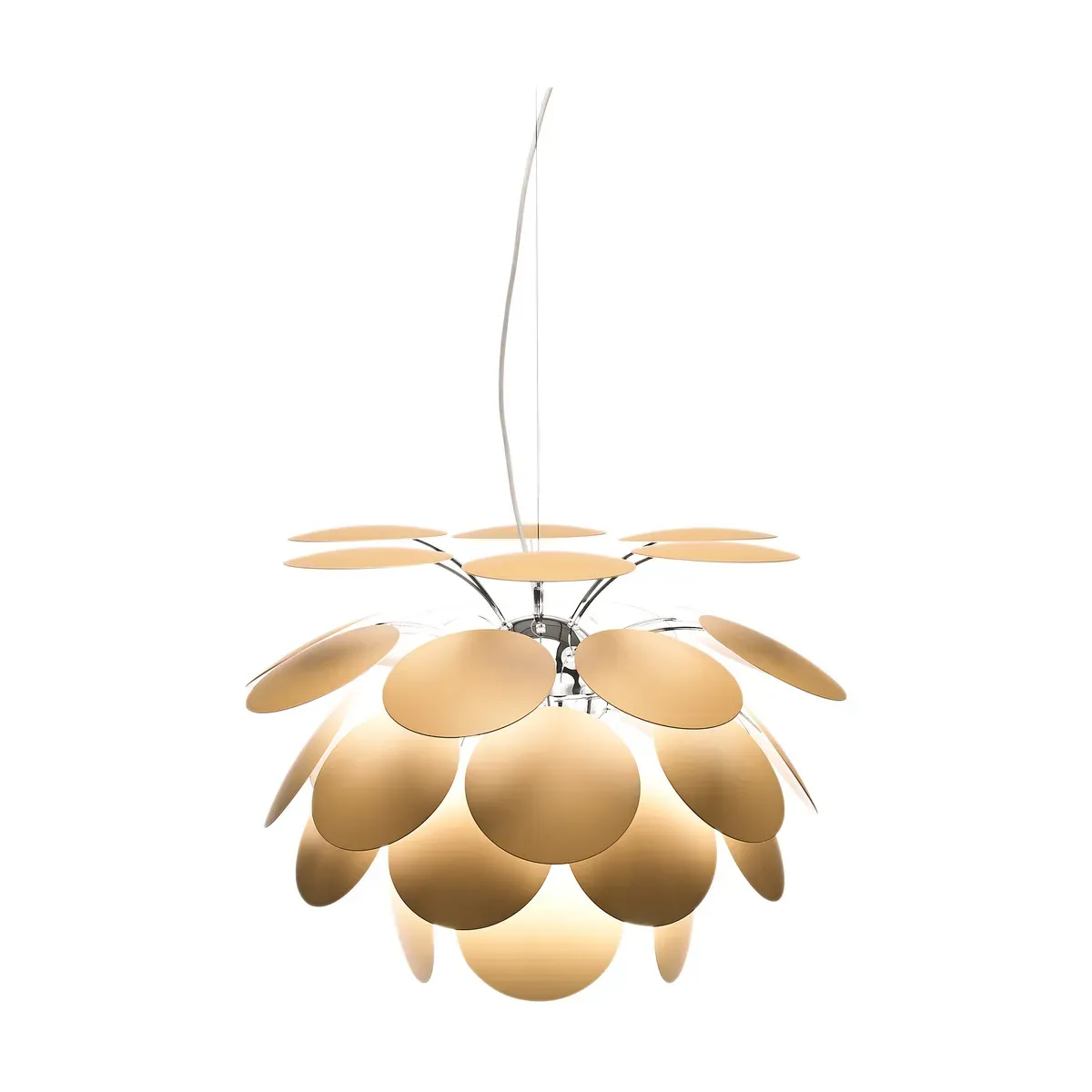 Suspension en métal beige mat 68cm Discoco - Marset