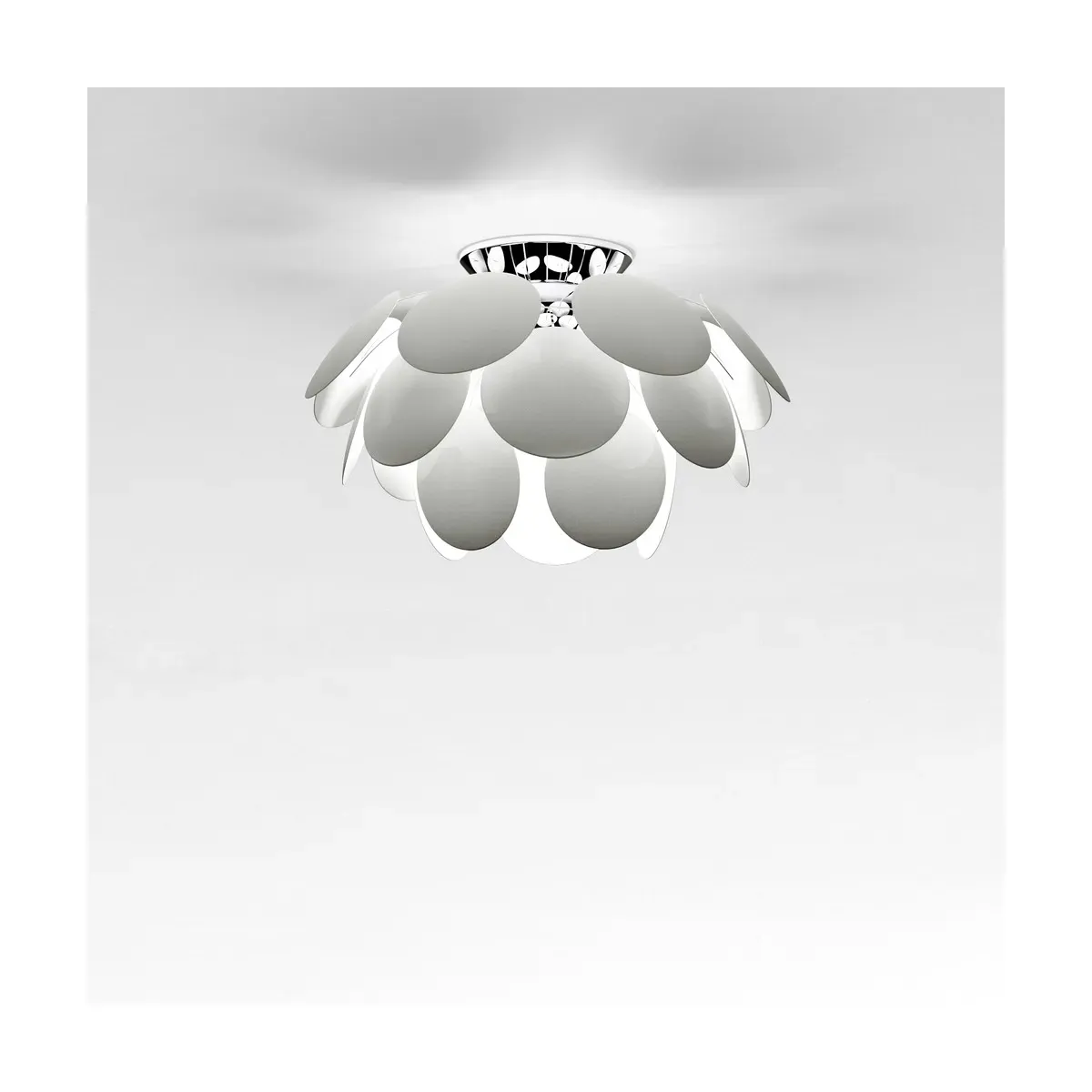 Plafonnier en métal blanc 68cm Discoco C - Marset