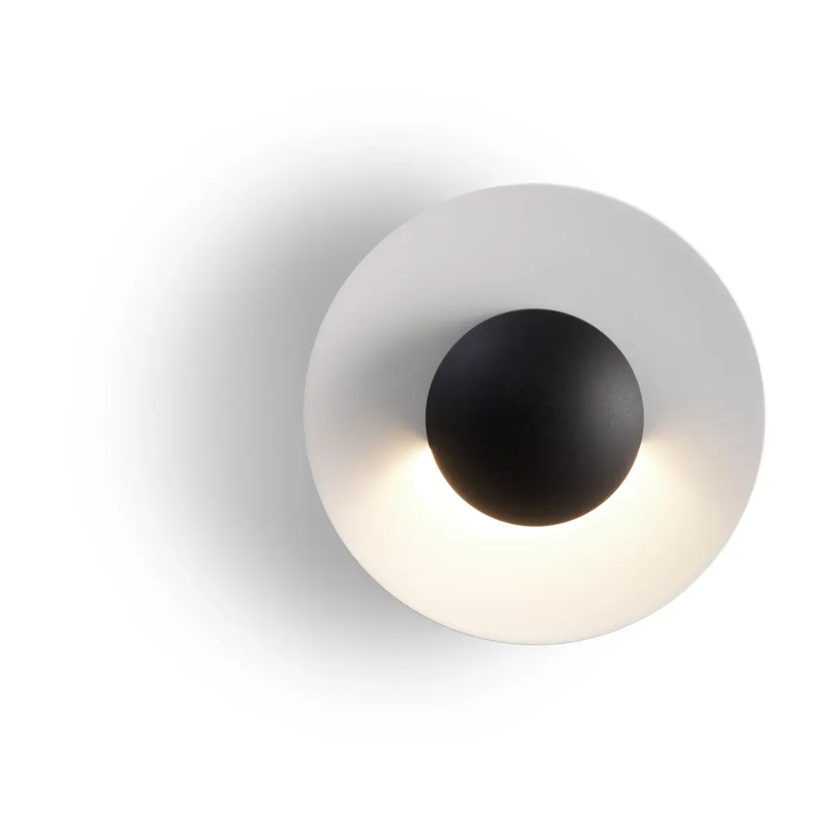 Applique d'extérieur en acier inoxydable noir et blanc IP65 Ginger 15 C - Marset