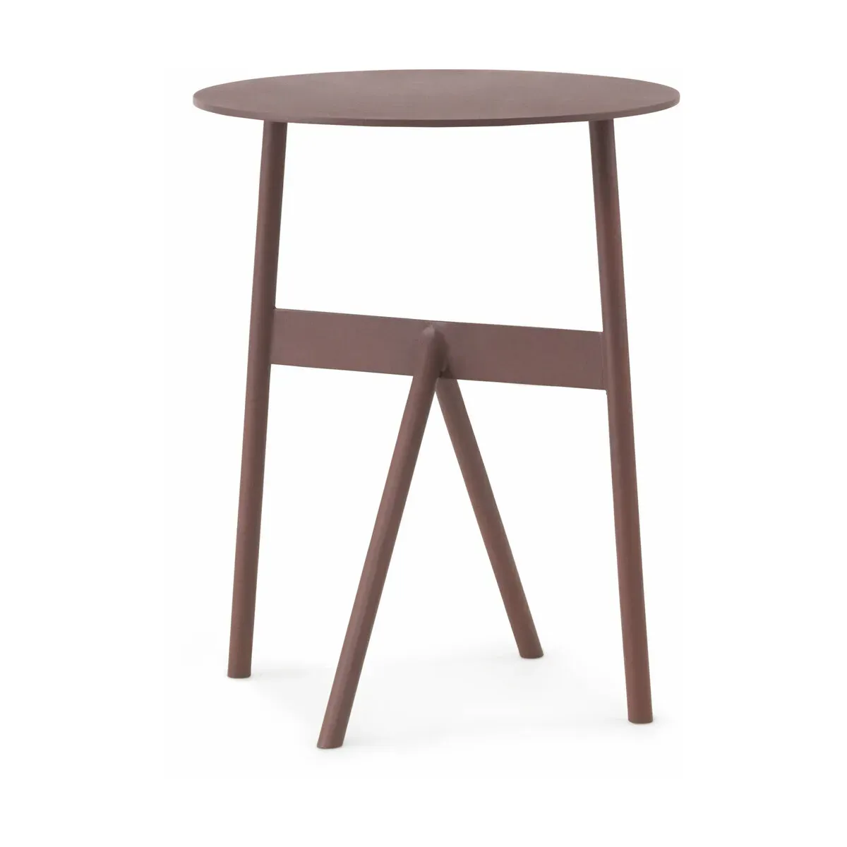 Table d'appoint en acier bordeaux Ø37cm Stook Wine - Normann Copenhagen