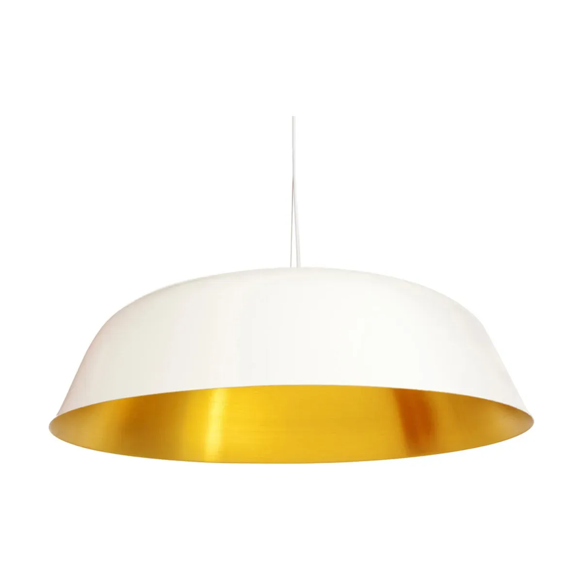 Suspension en aluminium blanche Cloche Three - NORR11