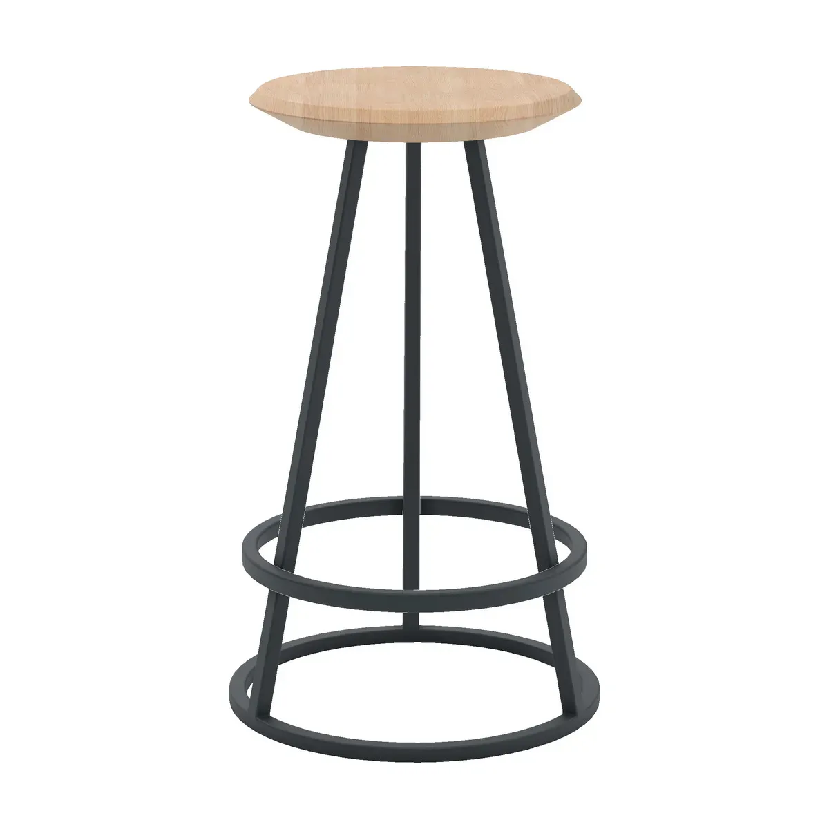 Tabouret gris ardoise 65 cm Gustave - Hartô
