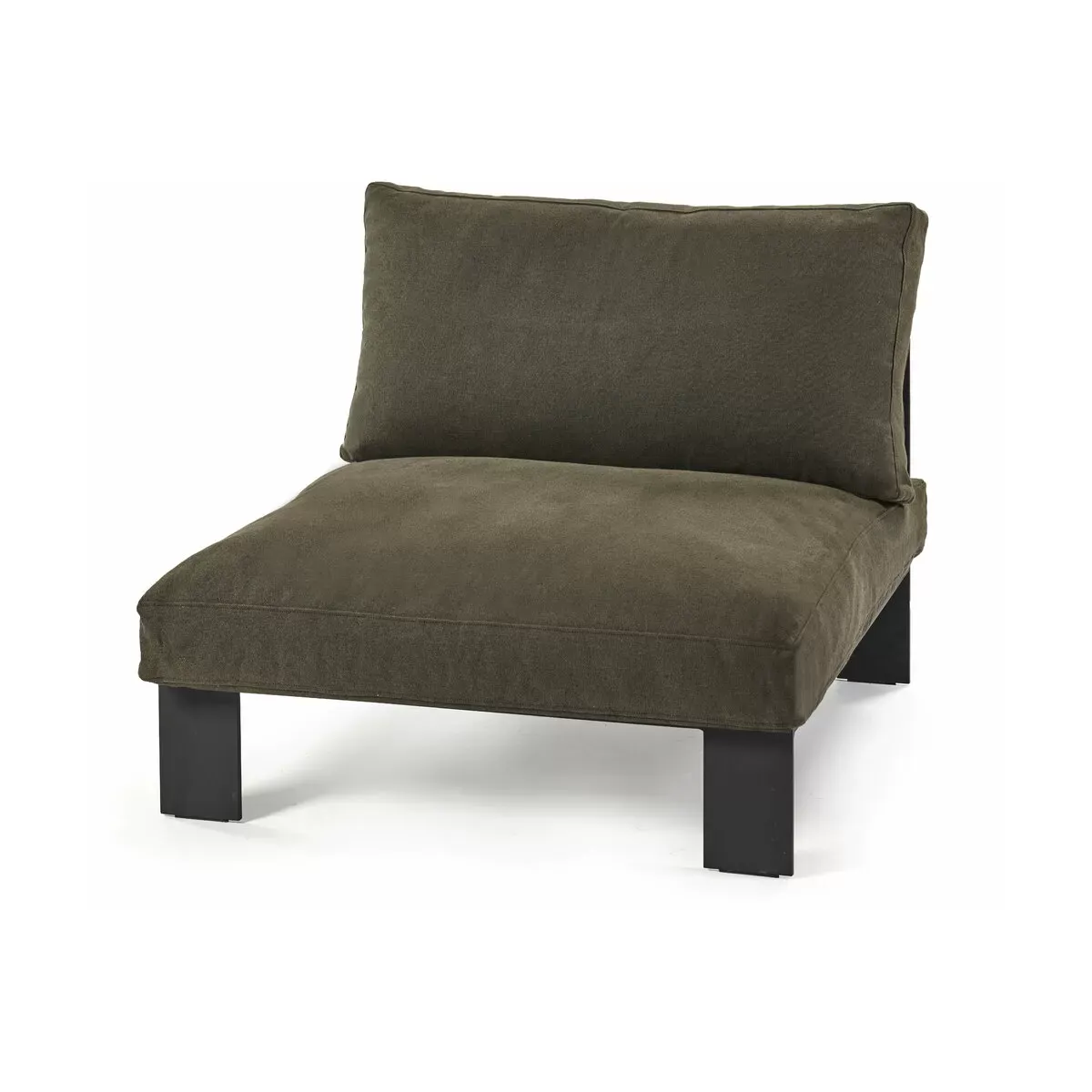 Banc d'intérieur avec coussins couleur sépia 91 x 91 x 58 B. Mombaers - Serax