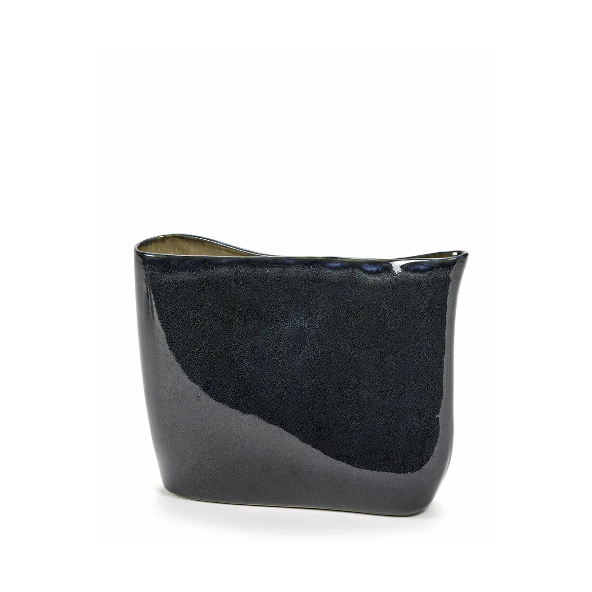 Vase en grès bleu 25cm - Serax