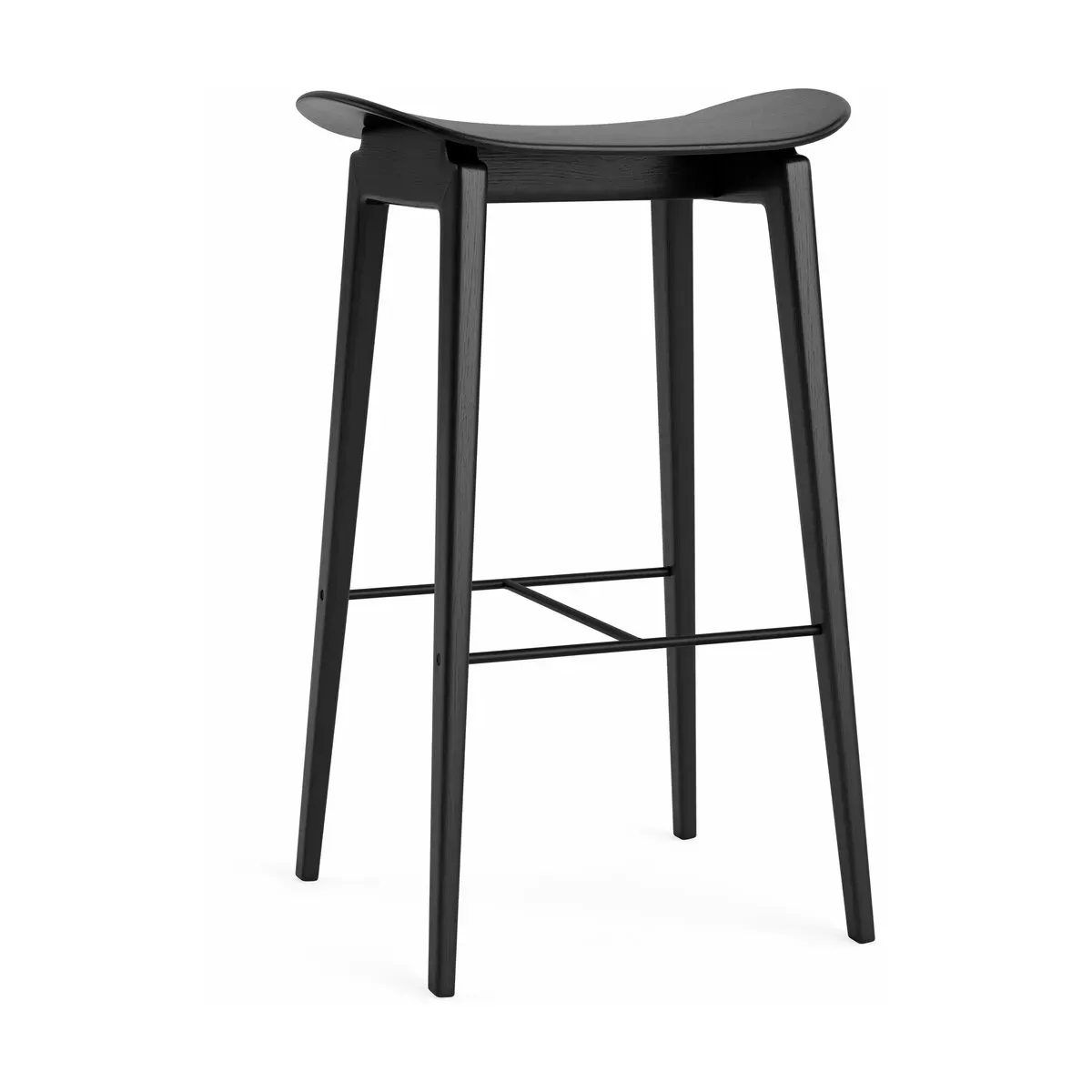 Tabouret de bar en chêne noir 65 cm NY11 - NORR11