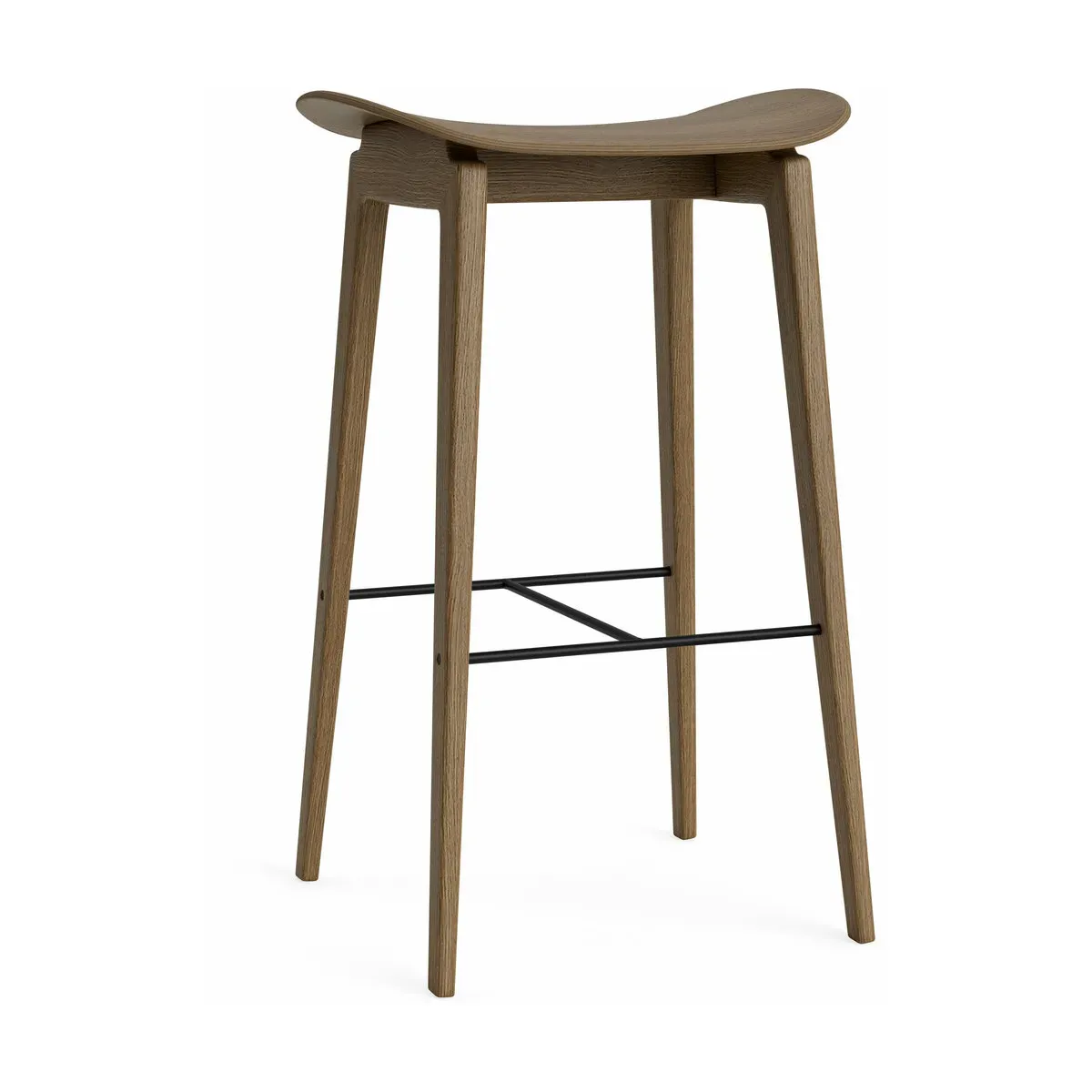 Tabouret de bar en chêne fumé clair 65 cm NY11 - NORR11