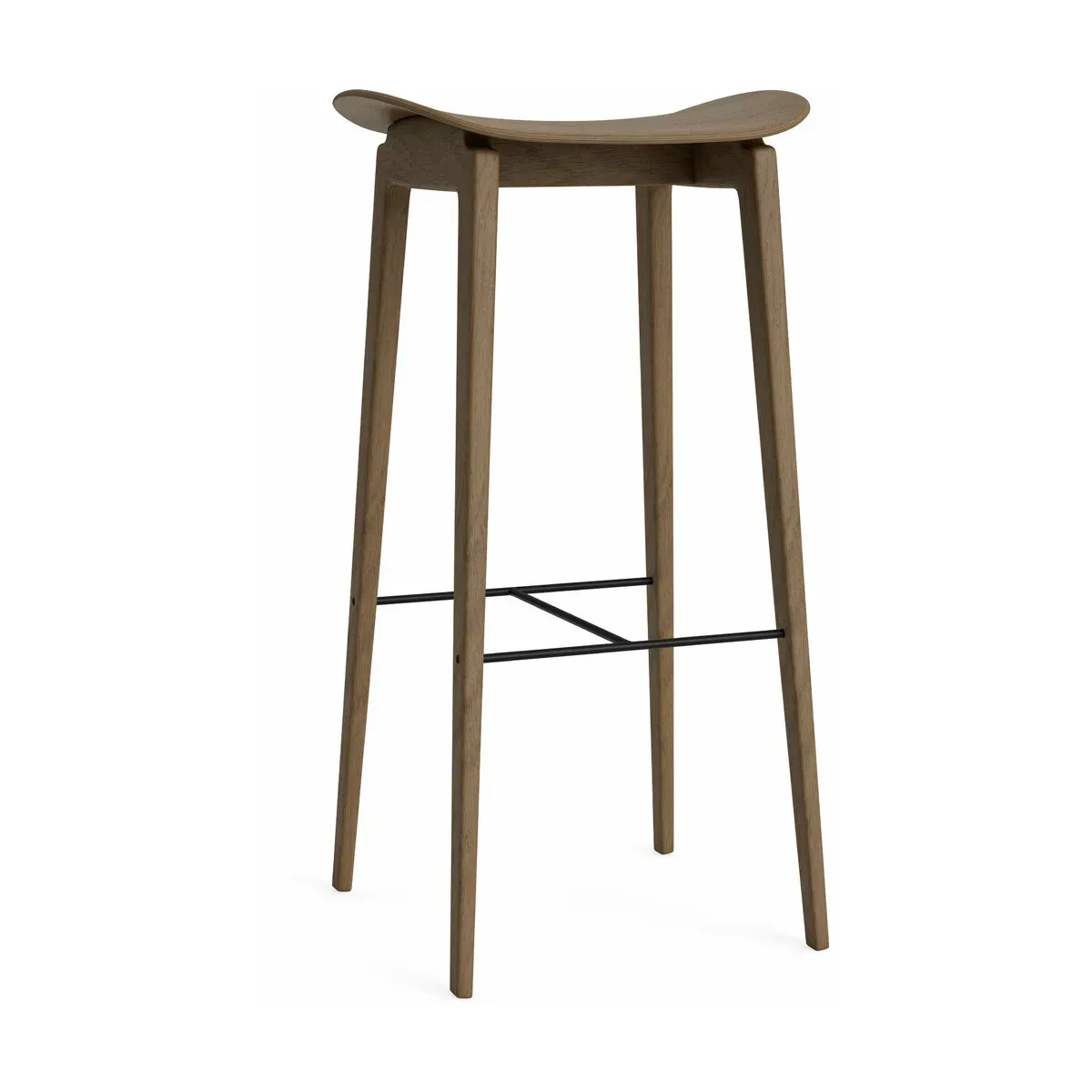 Tabouret de bar en chêne fumé clair 75 cm NY11 - NORR11