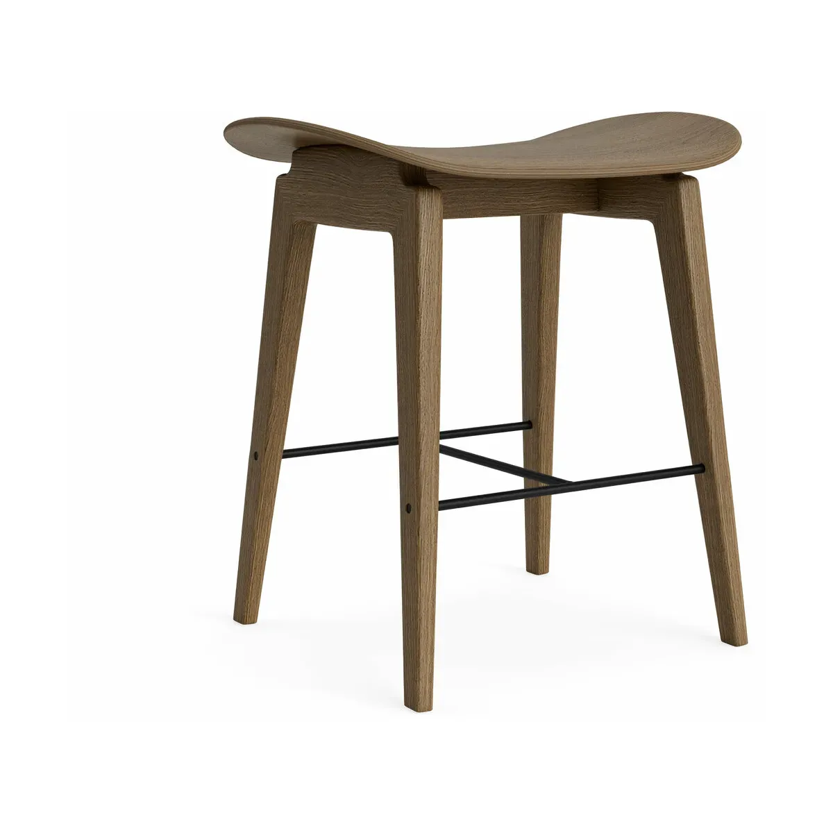 Tabouret en chêne fumé clair 45 cm NY11 - NORR11
