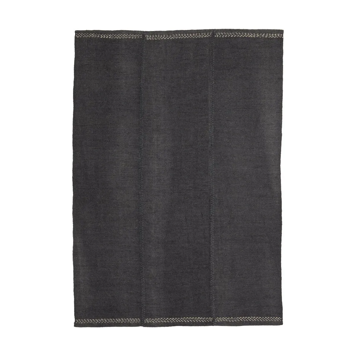 Tapis dhurrie en laine bleu marine 170x240 cm Mia - Nanimarquina