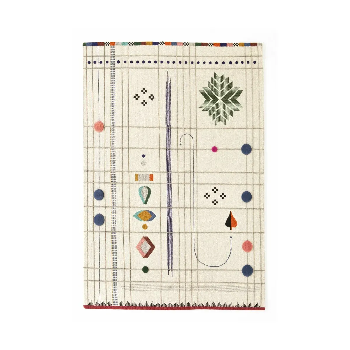 Tapis en laine multicolore 170x240 cm Rabari 1 - Nanimarquina