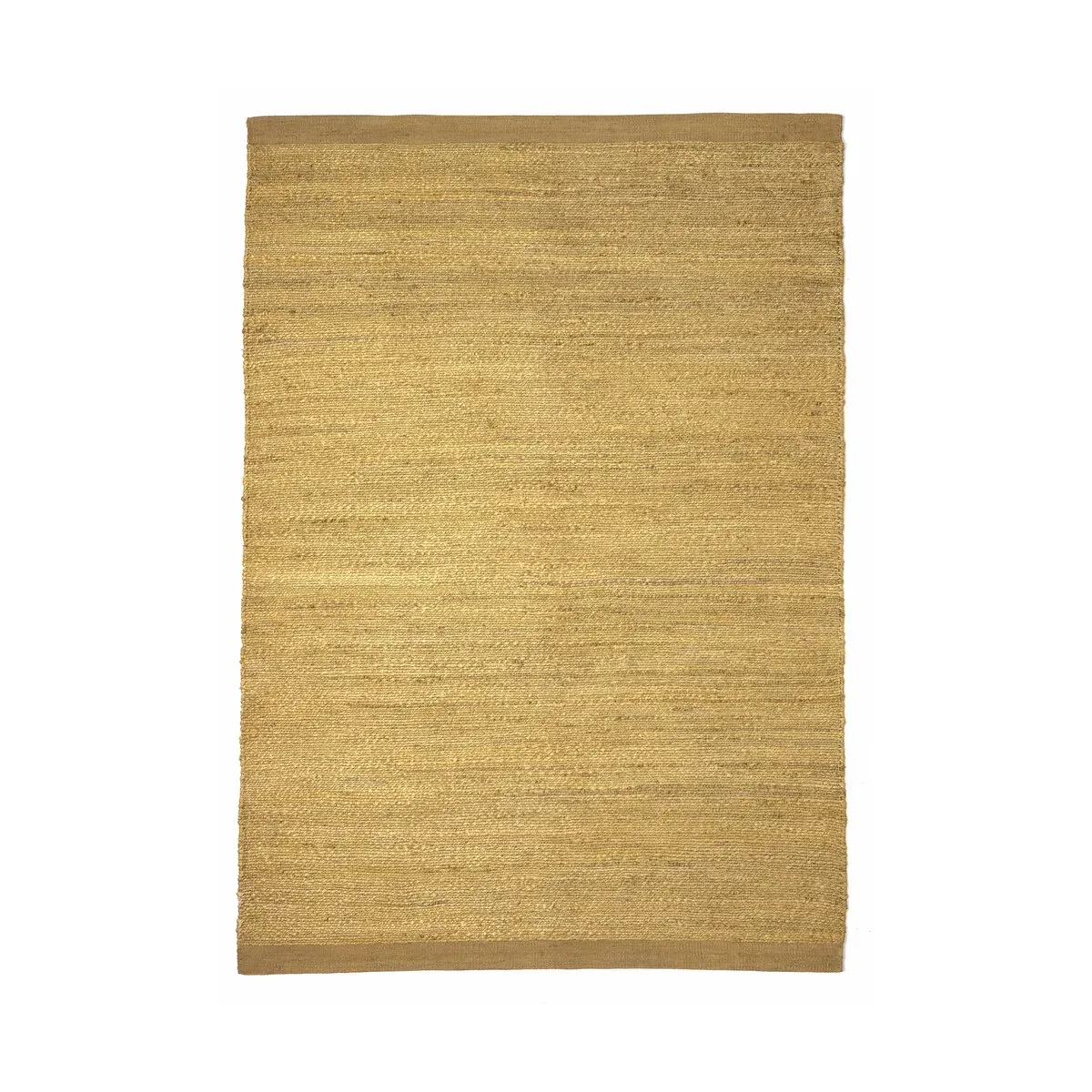 Tapis dhurrie en jute jaune 170x240 cm Herb - Nanimarquina