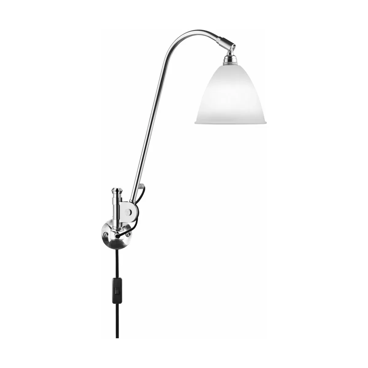 Lampe murale crème base argenté en laiton BL6 - Gubi