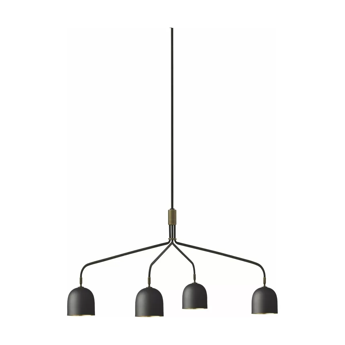 Lustre à 4 bras longs noir Howard Chandelier - Gubi